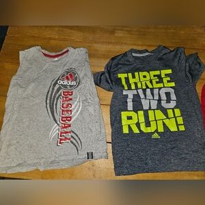 2 Adidas Shirts Size 7